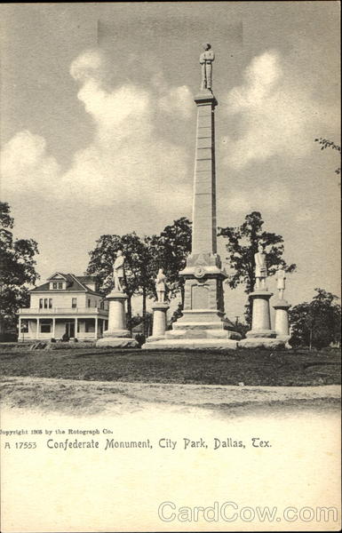Confederate Monument, City Park Dallas Texas