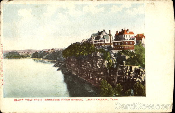 Bluff View From Tennessee River Bridge Chattanooga