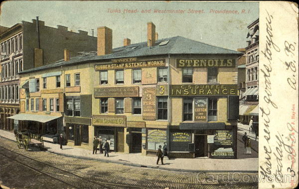 Turks Head And Westminster Street Providence Rhode Island