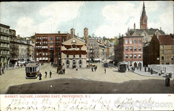 Market Square Looking East Providence Rhode Island