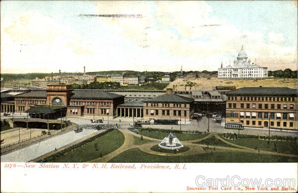New Station N. Y. & N. H. Railroad Providence Rhode Island