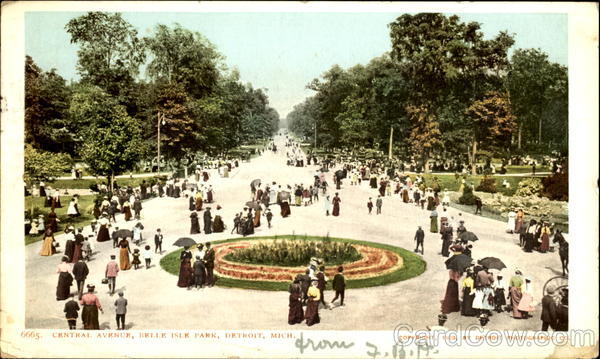Central Avenue, Delle Isle Park Detroit Michigan