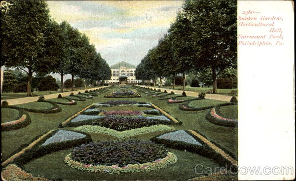Sunken Gardens Horticultural Hall, Fairmount Park Philadelphia Pennsylvania