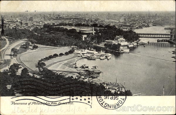 Panorama Of Philadelphia From Lemon Hill Pennsylvania