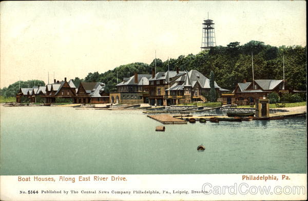 Boat Houses Along East River Drive Philadelphia Pennsylvania