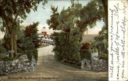 The Entrance To Riverton Park Postcard