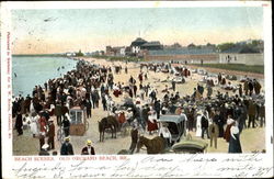 Beach Scenes, Old Orchard Beach Postcard