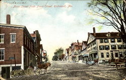 Main Street From Front Street Richmond, ME Postcard Postcard