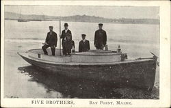 Five Brothers Bay Point, ME Postcard Postcard