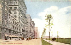 Michigan Avenue North From Auditorium Annex Postcard
