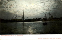 Harbor By Moonlight Postcard