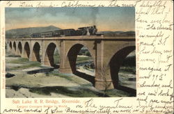 Salt Lake R. R. Bridge Postcard