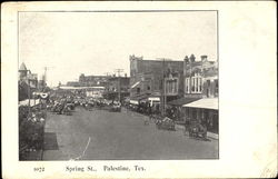 Spring St Palestine, TX Postcard Postcard
