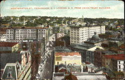 Westminster St. Looking N. E. From Union Trust Building Postcard