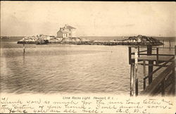 Lime Rocks Light Postcard