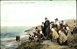 The Departure Of The Mayflower Postcard