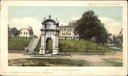 Canopy Over Plymouth Rock Postcard