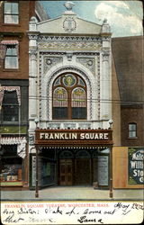 Franklin Square Theatre Worcester, MA Postcard Postcard