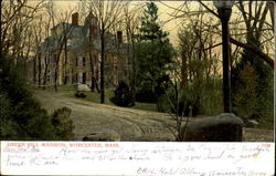 Green Hill Mansion Worcester, MA Postcard Postcard