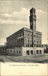 Fire Department Headquarters Postcard