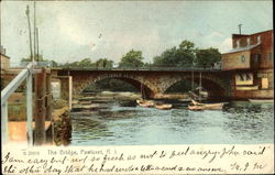 The Bridge Pawtuxet, RI Postcard Postcard
