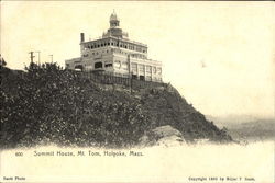 Summit House, Mt. Tom Holyoke, MA Postcard Postcard