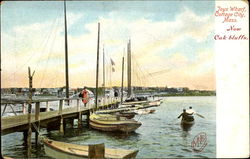 Joys Wharf Oak Bluffs, MA Postcard Postcard