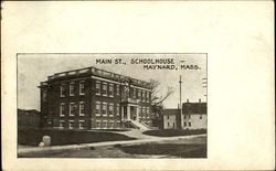 School House, Main St. Postcard