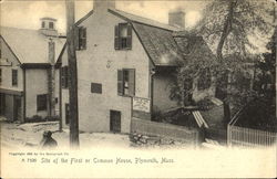 Site Of The First Or Common House Postcard