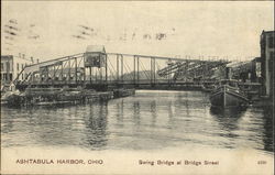 Swing Bridge At Bridge Street Postcard