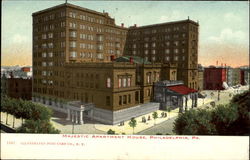 Majestic Apartment House Postcard