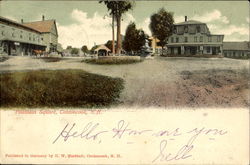 Fountain Square Contoocook, NH Postcard Postcard