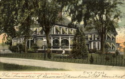 Denman Thompson's Residence Postcard