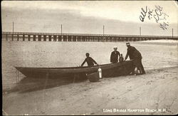Long Bridge Hampton Beach New Hampshire Postcard Postcard