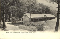 The Boat House, Profile Lake Postcard