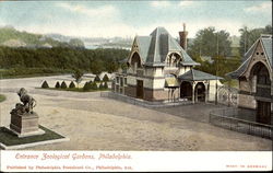 Entrance Zoological Gardens Postcard