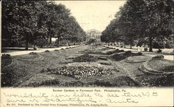 Sunken Gardens, Fairmount Park Philadelphia, PA Postcard Postcard
