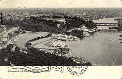 Panorama Of Philadelphia From Lemon Hill Postcard