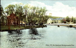 The Island And Winnepesaukee River Postcard