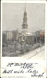 St. Paul Church In Winter Time Postcard