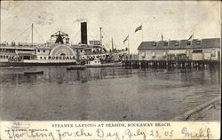 Rosedale Steamer Landing At Seaside Rockaway Beach, NY Postcard Postcard