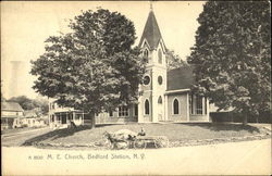 M. E. Church Bedford, NY Postcard Postcard