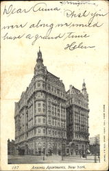 Ansonia Apartments Postcard