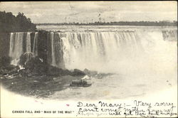 Canada Fall And Maid Of The Mist Postcard
