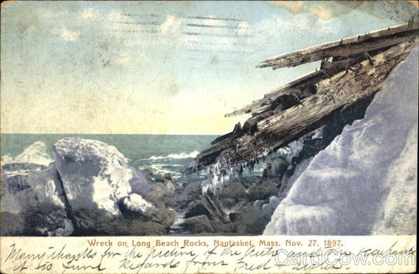Wreck On Long Beach Rocks Nantucket Massachusetts