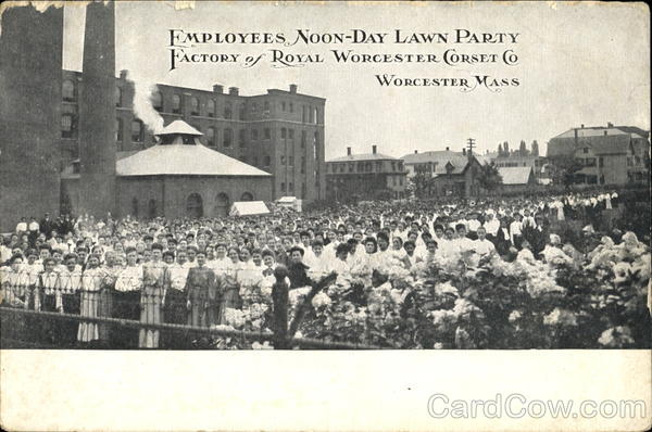 Employees Noon-Day Lawn Party Worcester Massachusetts
