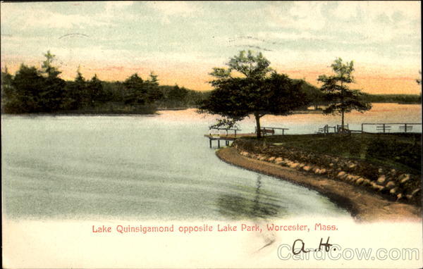 Lake Quinsigamond Opposite Lake Park Worcester Massachusetts