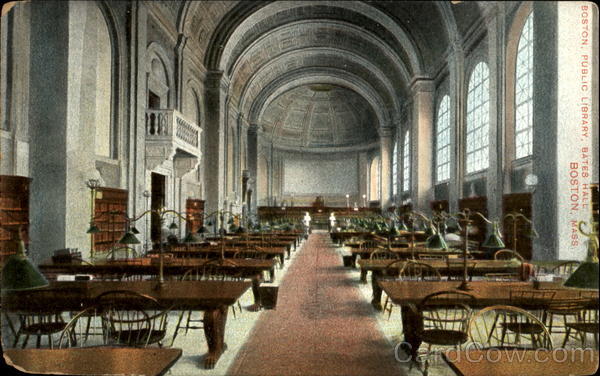 Boston Public Library, Bates Hall Massachusetts