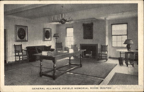 General Alliance Fifield Memorial Room Boston Massachusetts