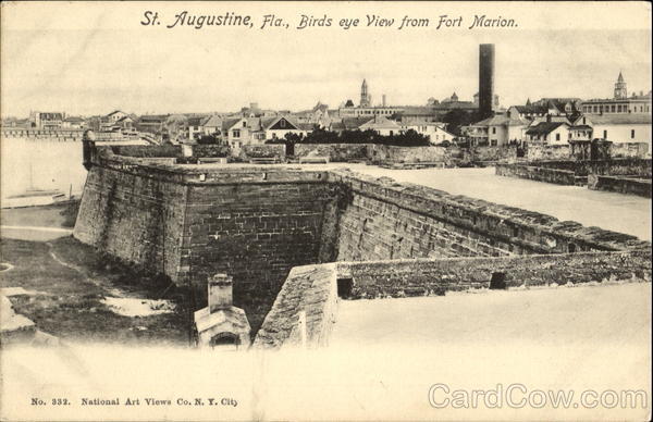 Birds Eye View From Fort Marion St. Augustine Florida